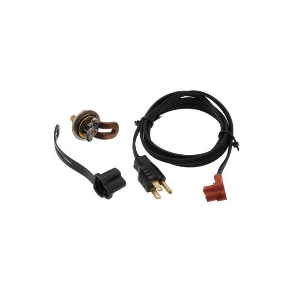 Engine Heater - 400W 120V, 30Mm Plug, Brass Adapter Lombardini